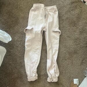 forever 21 pink cargo pants high waisted